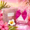 Pink perfume bottle paired with rose red bow perfume Specification image